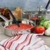 5-Piece Stainless Steel Cookware Set with 4-Qt. Dutch Oven Saucepan and Spatula